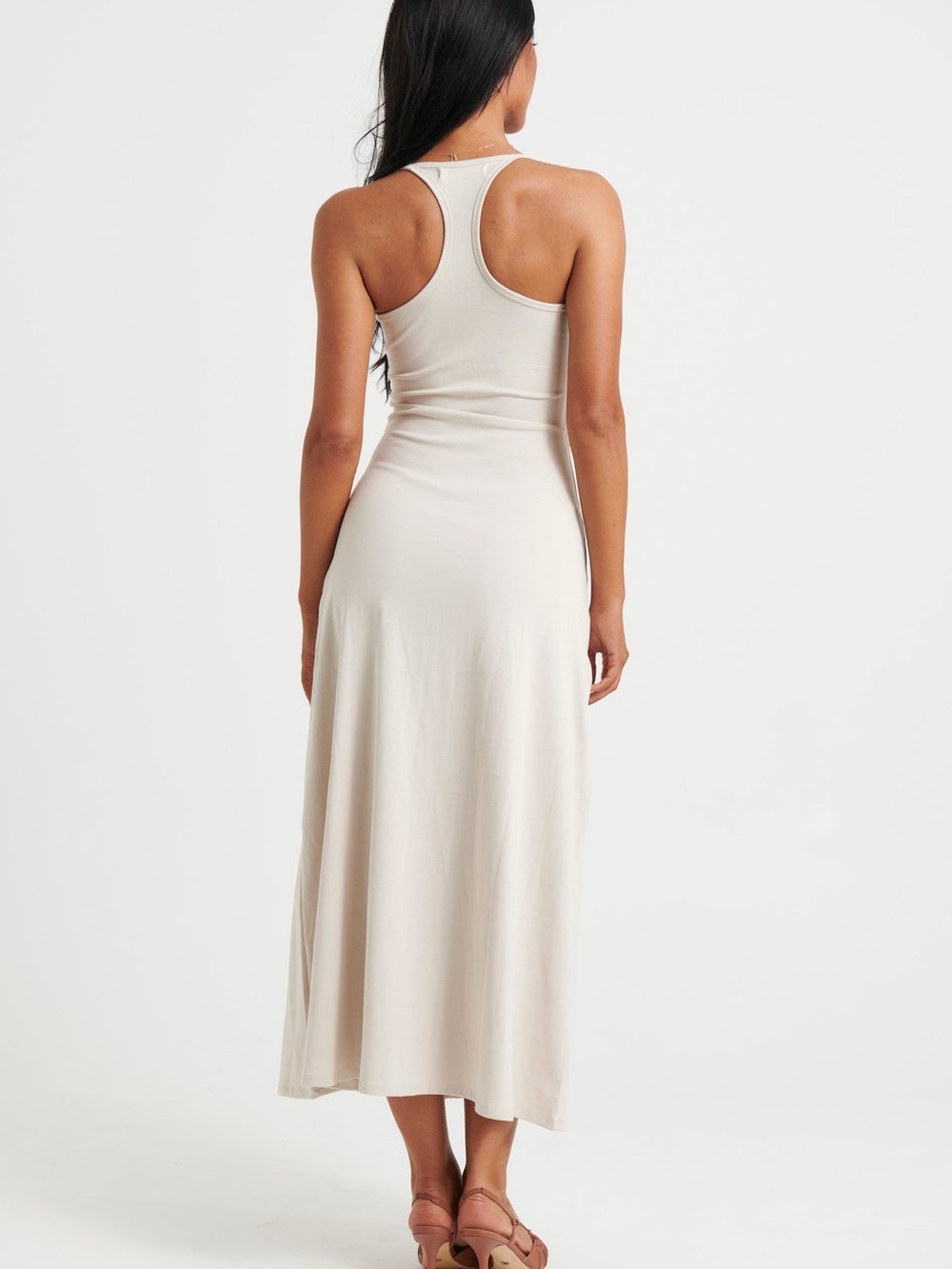 Alma Midi Dress Bone - Picture 2 of 6